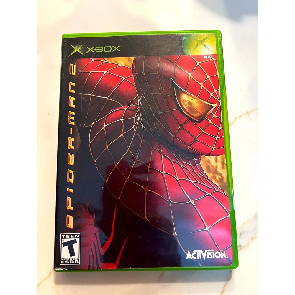 Original Xbox Ultimate Spider-Man + Spider-Man 2 Bundle CIB Complete Tested 2005